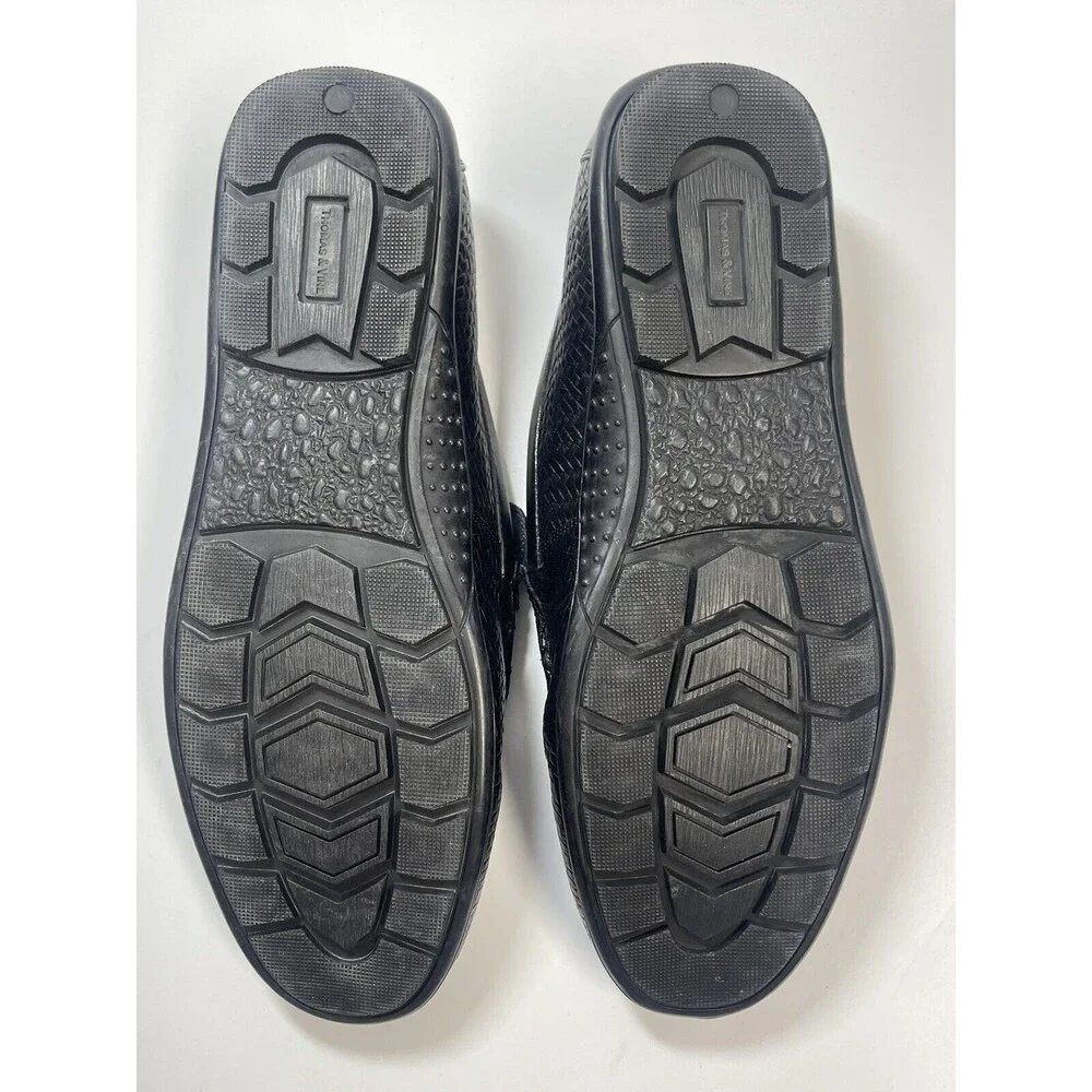 Thomas & Vine Carter Leather Driving Loafer In Black Sz 10.5 New W/O Tag